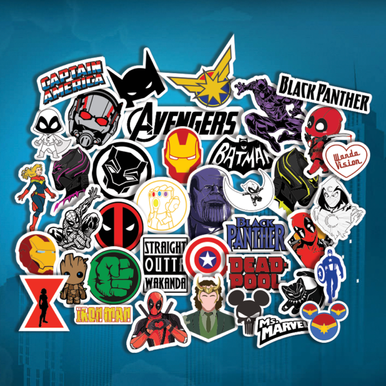 Super Heros Avengers Sticker Pack 100 Pcs