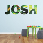 Personalised Vinyl Lego Ninjago Name Wall Sticker