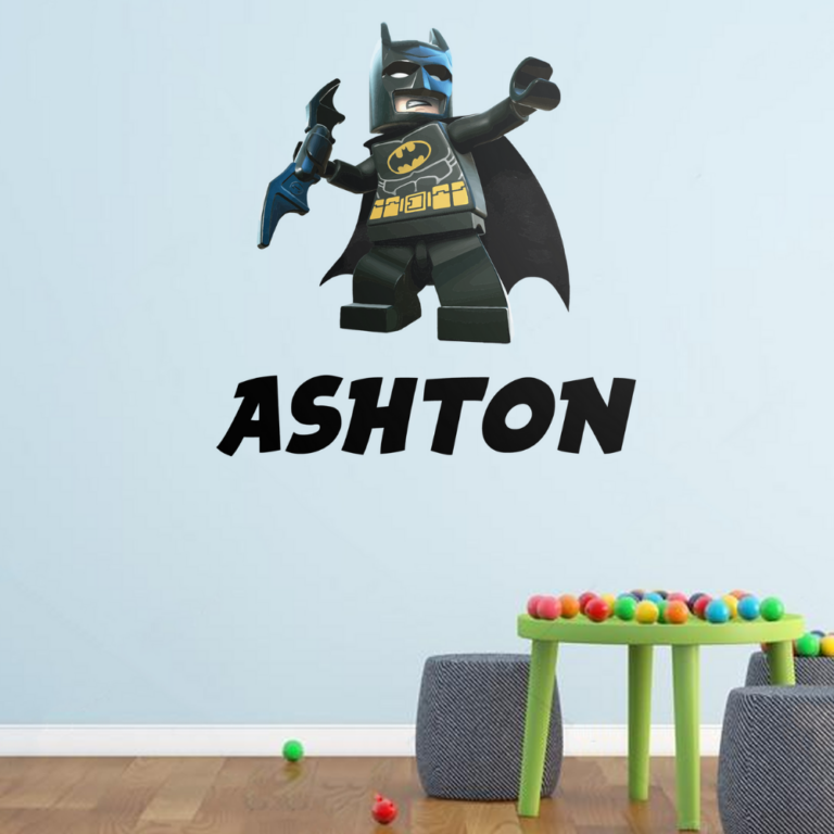 Personalised Vinyl Lego Batman Wall Decal Sticker