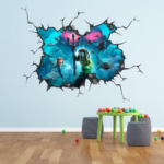 Lego Aquaman Wall Break Decal Wall Sticker