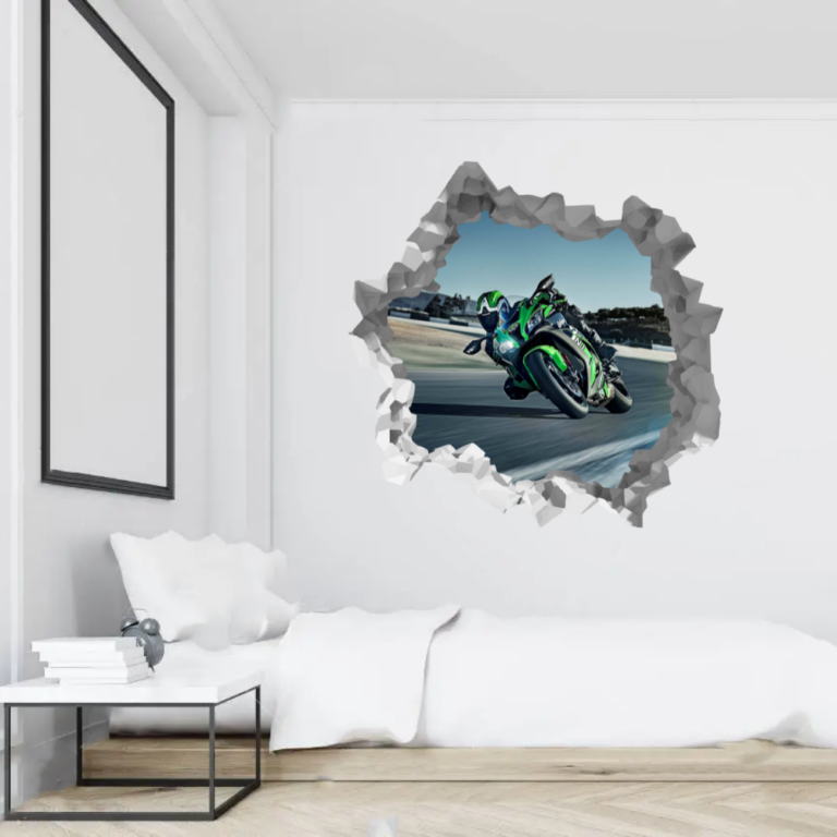 Kawasaki Ninja Wall Break Decal Wall Sticker