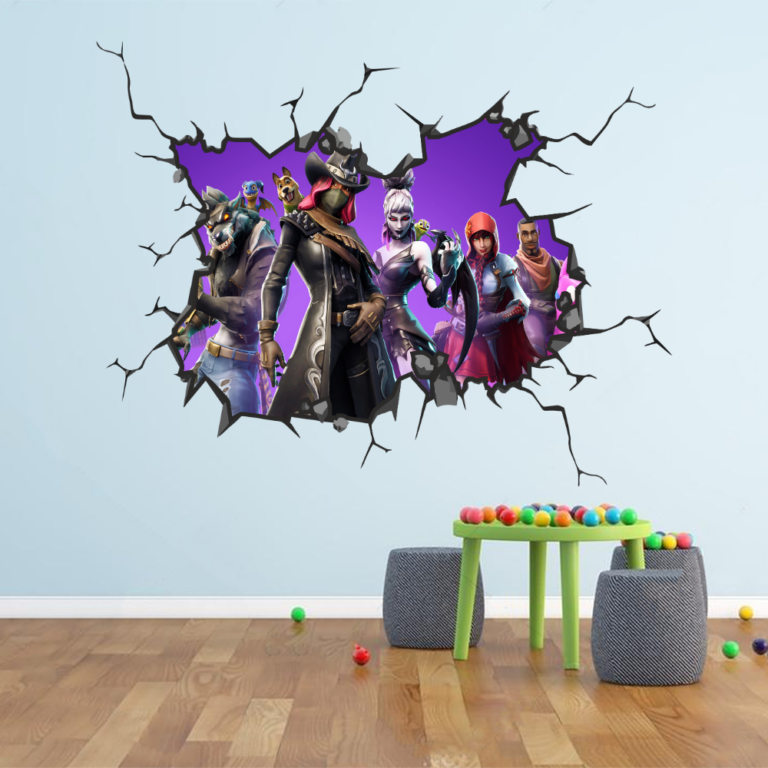 Fortnite Wall Break Decal Wall Sticker