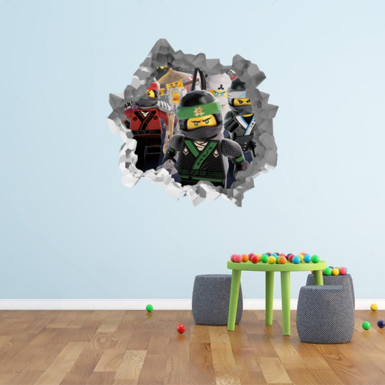 Lego Ninjago Wall Break Decal Wall Sticker