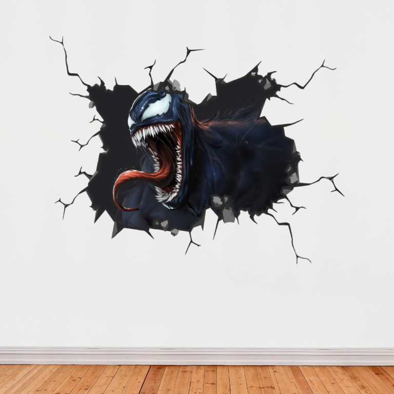 Venom Wall Break Decal Wall Sticker