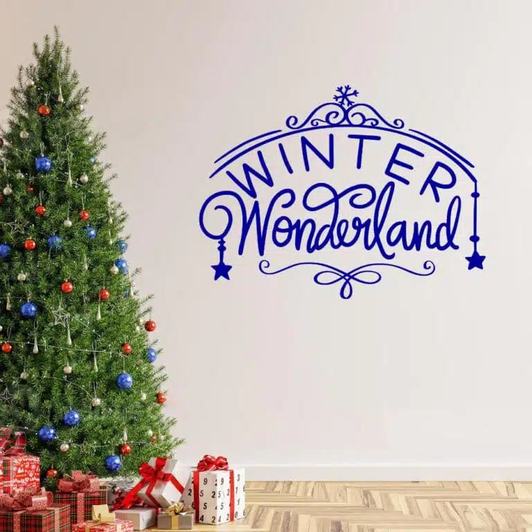 Winter Wonderland Vinyl Decal Stickers - Purple